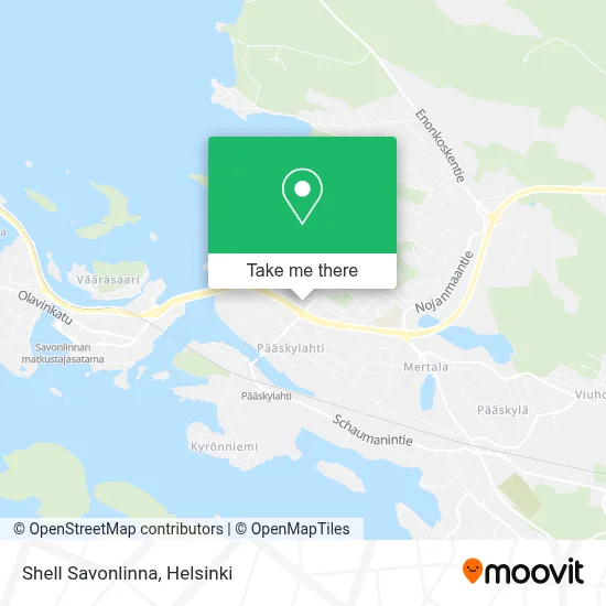 Shell Savonlinna map