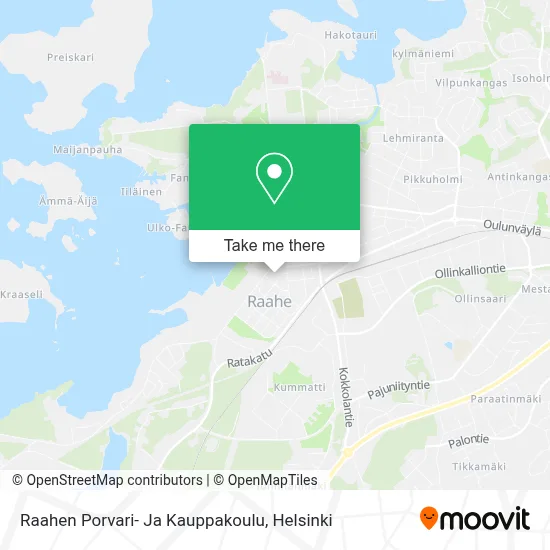 Raahe Merchant and Trade School map