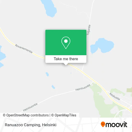 Ranua Zoo Camping map