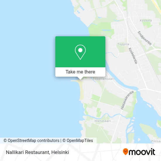 Nallikari Restaurant map