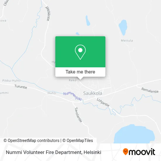 Nummi Volunteer Fire Department map