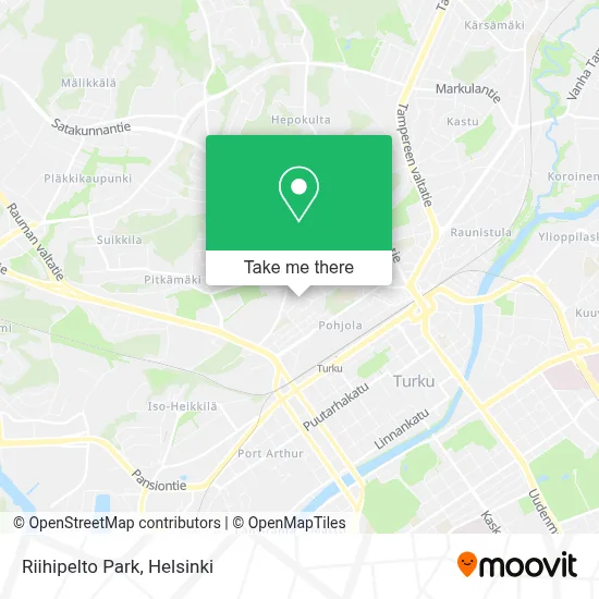 Riihipelto Park map