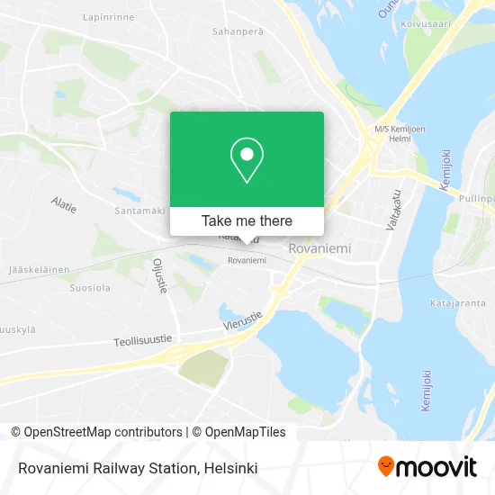 Rovaniemi Railway Station map