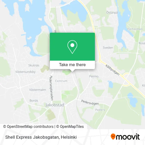 Shell Express Jacobsgatan map