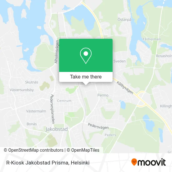 R-Kiosk Jakobstad Prisma map