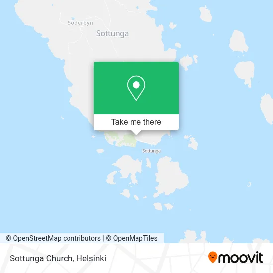 Sottunga Church map