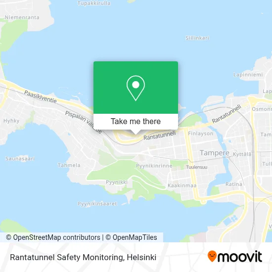 Rantatunneli Security Monitoring Room map