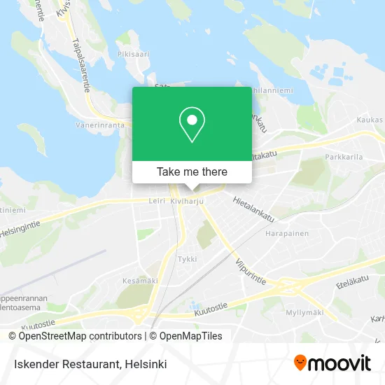 Restaurant Iskender map