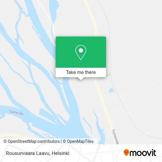 Rousunvaara Shelter map