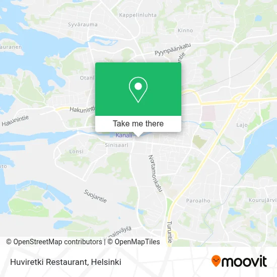Restaurant Huviretki map