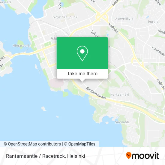 Rantamaantie / Racetrack map