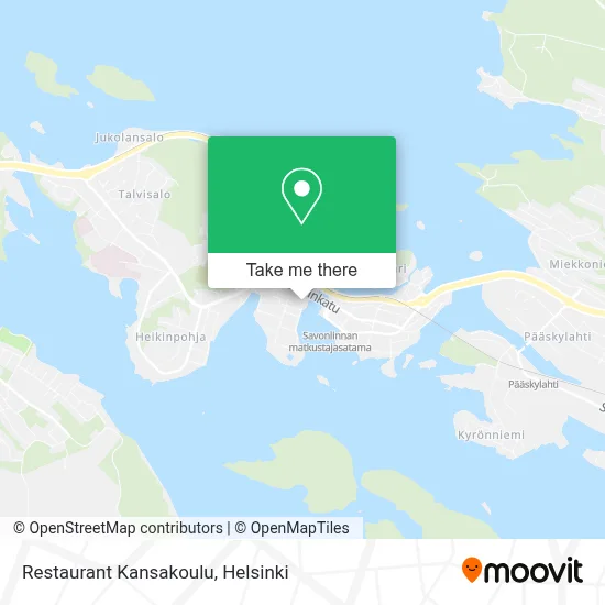 Restaurant Kansakoulu map