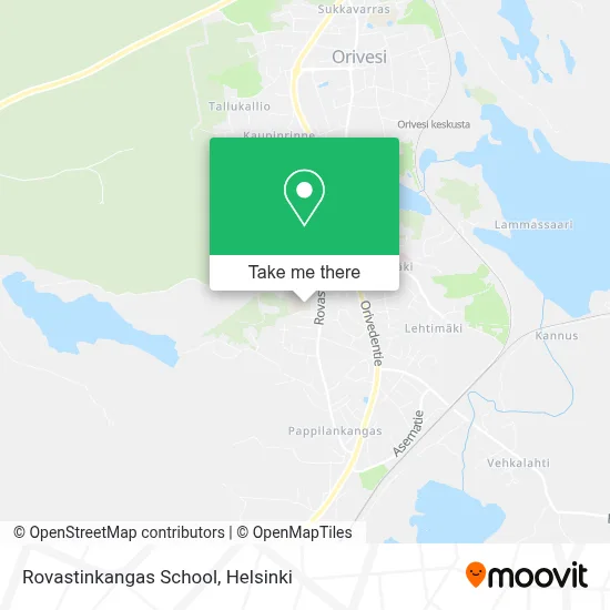 Rovastinkangas School map
