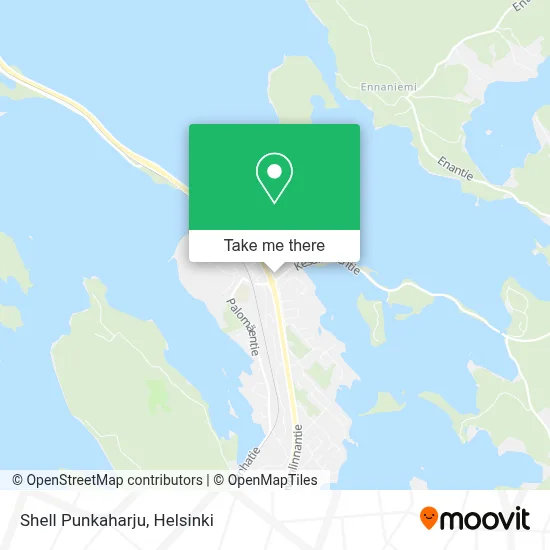 Shell Punkaharju map