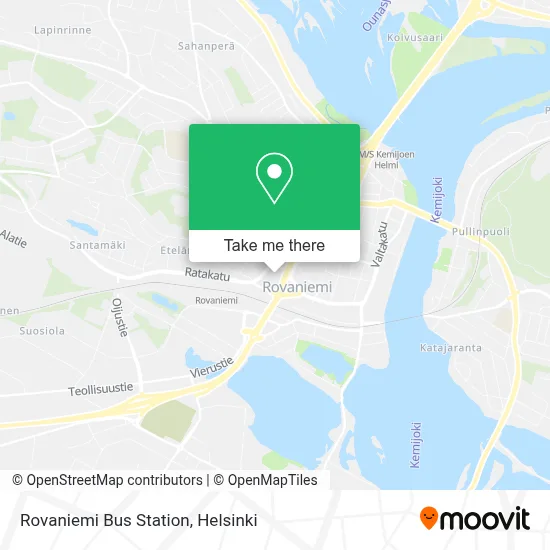 Rovaniemi Bus Station map