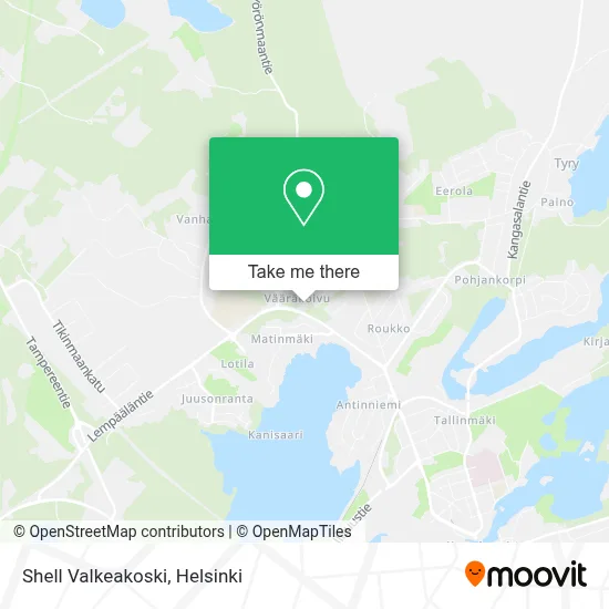Shell Valkeakoski map