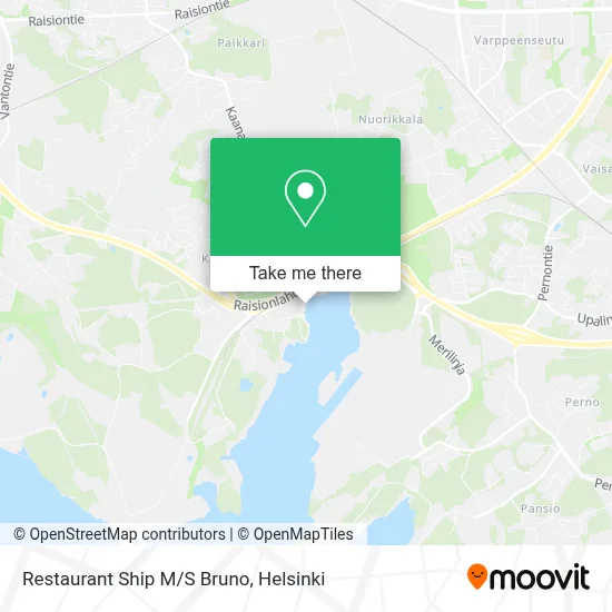 Restaurant Ship M/S Bruno map