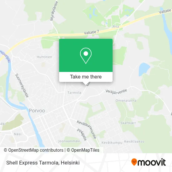 Shell Express Tarmola map