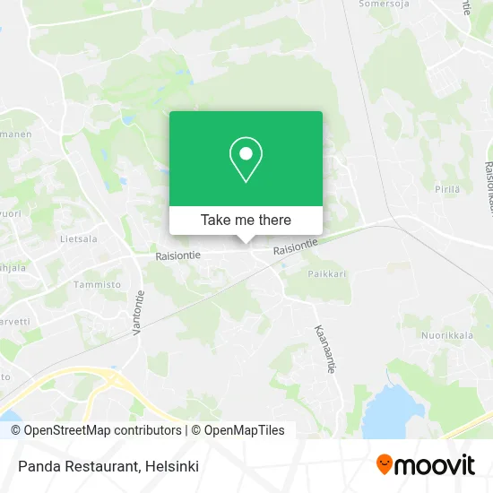 Panda Restaurant map