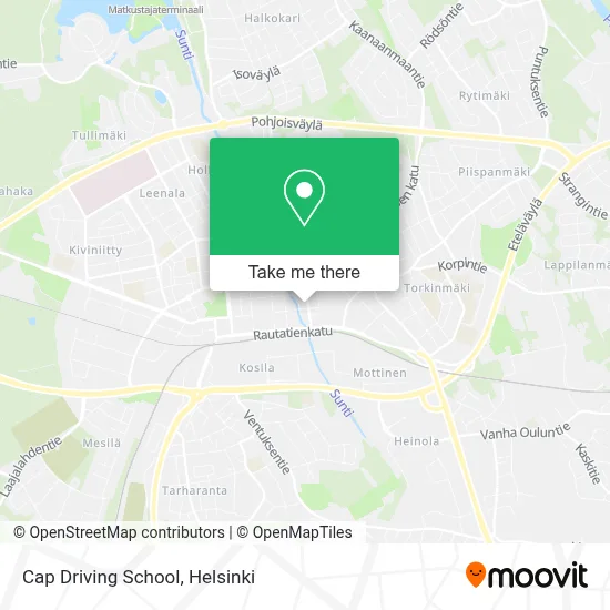 Cap Driving School map