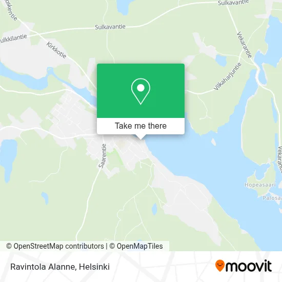 Restaurant Alanne map