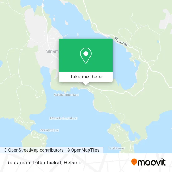 Restaurant Pitkäthiekat map