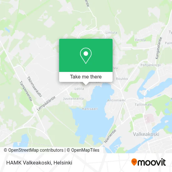 HAMK Valkeakoski map