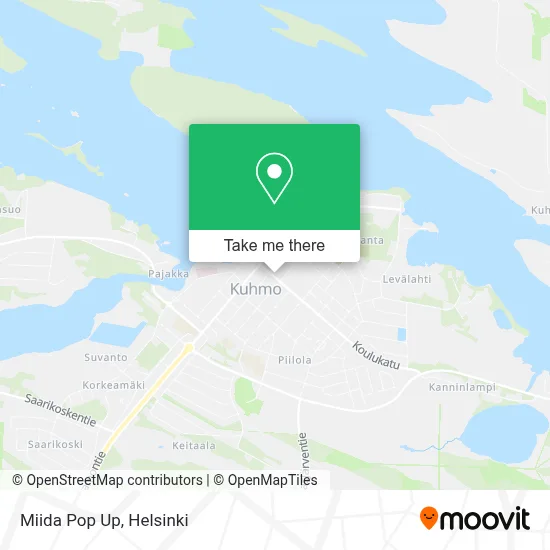 Miida Pop Up map