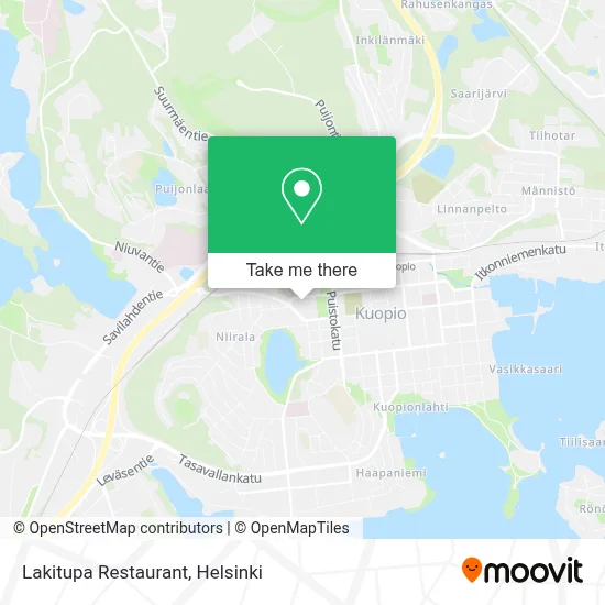 Restaurant Lakitupa map