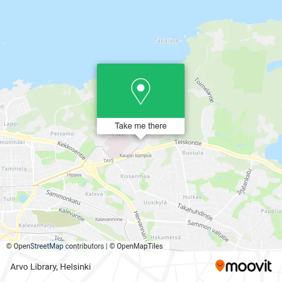 Arvo Library map