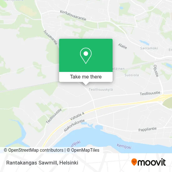 Rantakangas Sawmill map