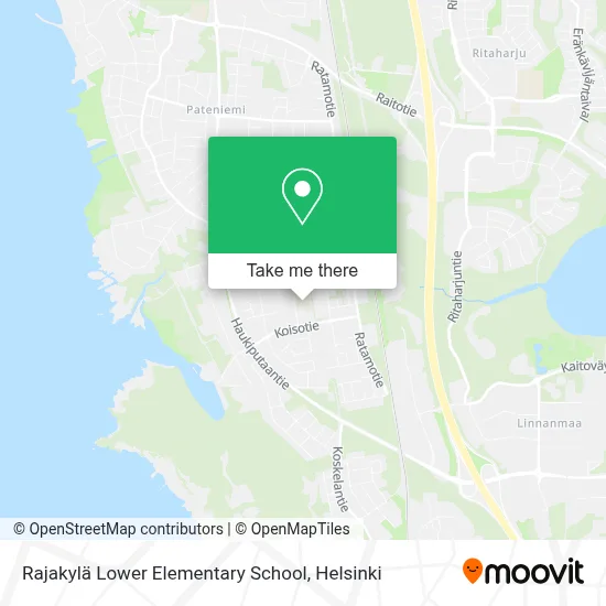 Rajakylä Lower Elementary School map