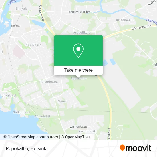 Repokallio map