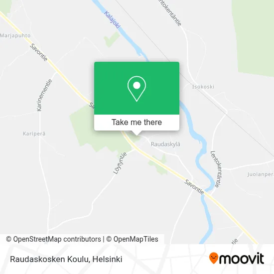 Raudaskoski School map