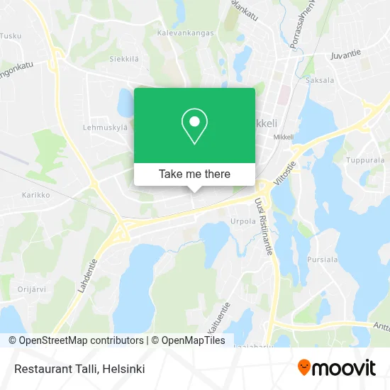 Restaurant Talli map