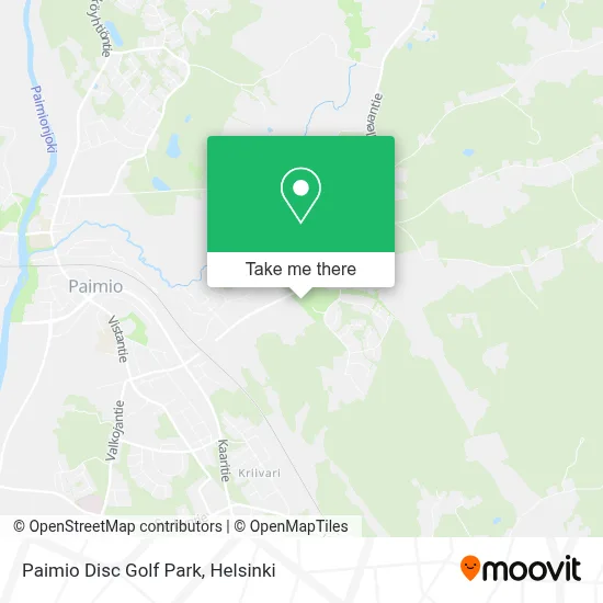 Paimio Disc Golf Park map