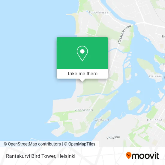 Rantakurvi Bird Tower map