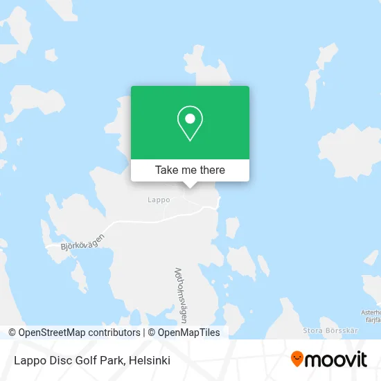 Lappo Disc Golf Park map
