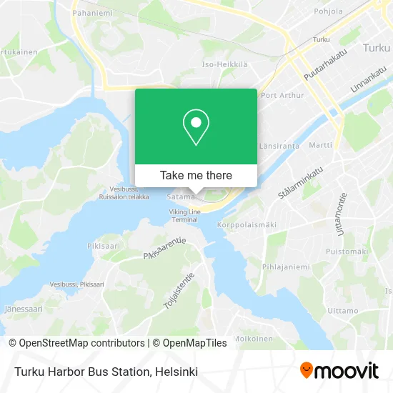 Turku Harbor Bus Station map