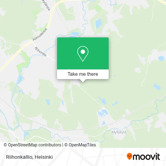 Riihonkallio map