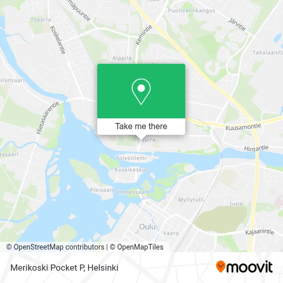 Merikoski Pocket Parking map