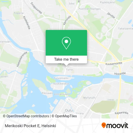 Merikoski Pocket E map