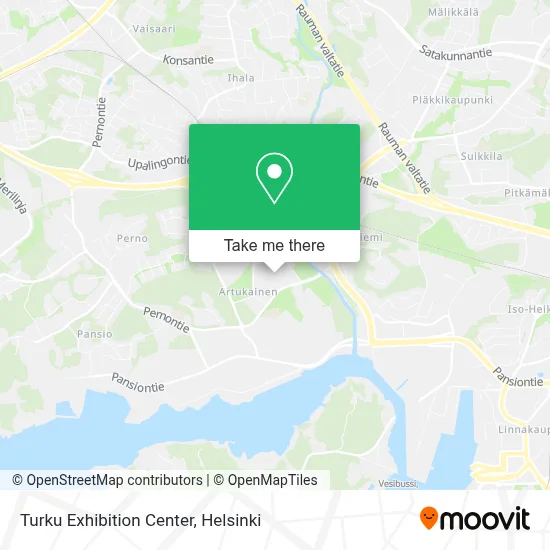 Turku Exhibition Center map