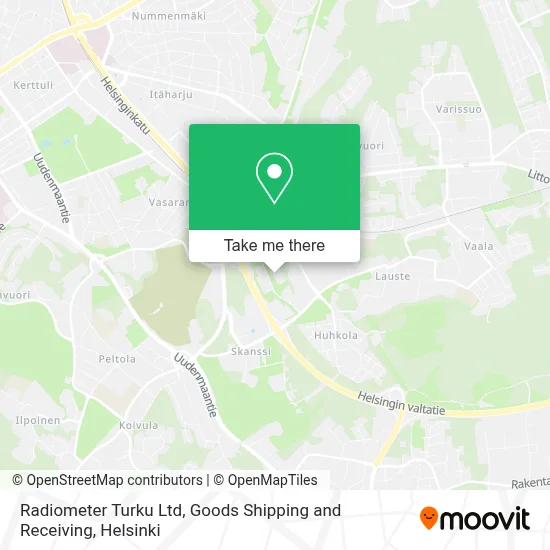 Radiometer Turku Ltd, Goods Shipping and Receiving map