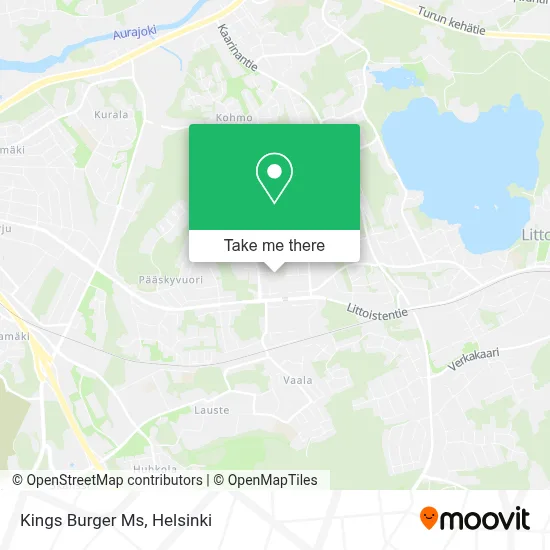 Kings Burger Ms map