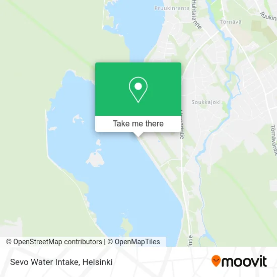 Sevo Water Intake map