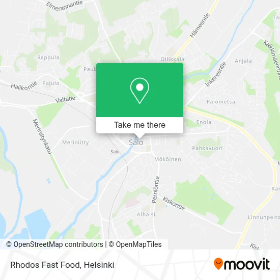 Rhodos Fast Food map