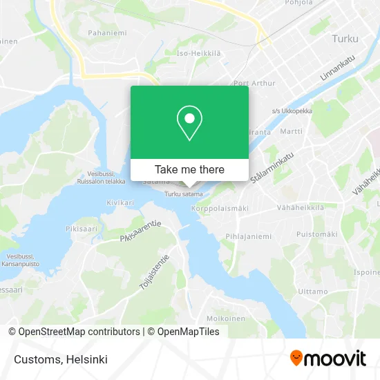Customs map