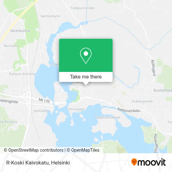 R-Koski Kaivokatu map