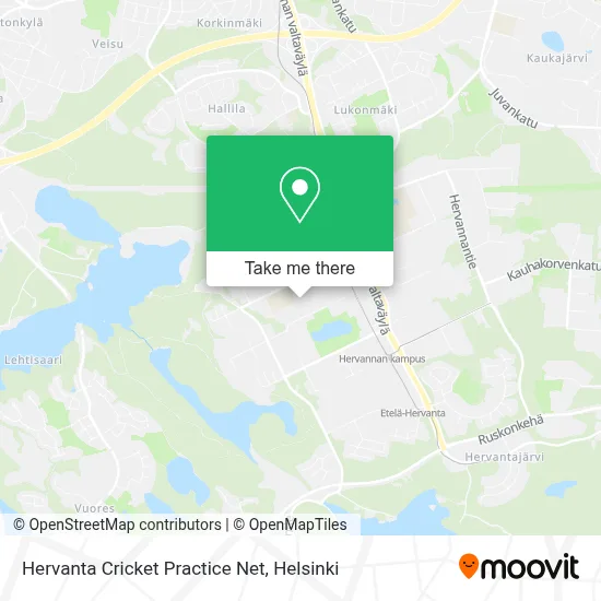 Hervanta Cricket Practice Net map